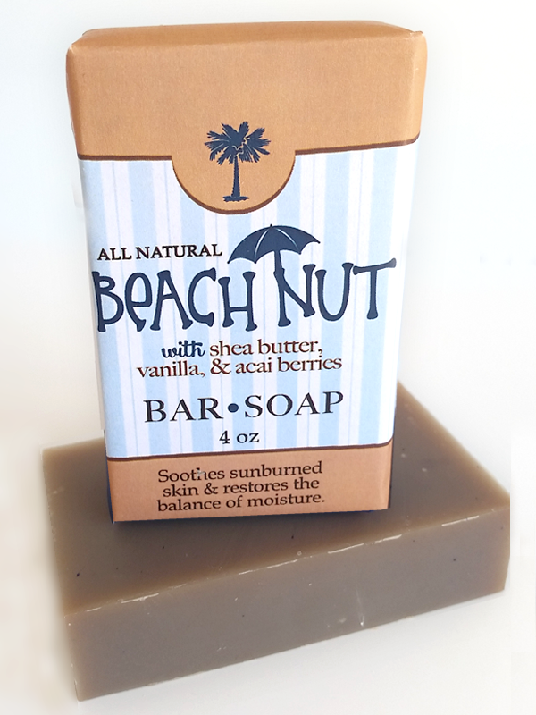 All Natural, Handmade, Beach Nut Soap by Amish Country Essentials. 3.5oz