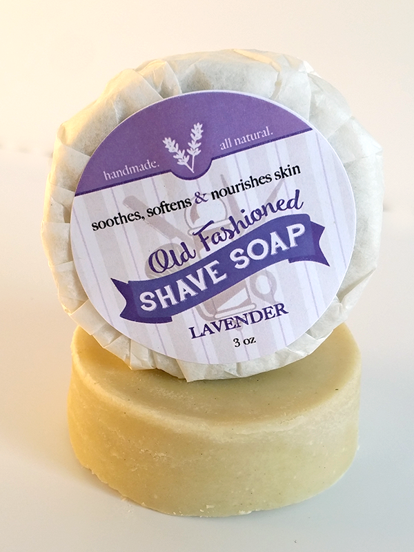 All Natural, Handmade, Lavender Shave Soap by Amish Country Essentials. 3.5oz