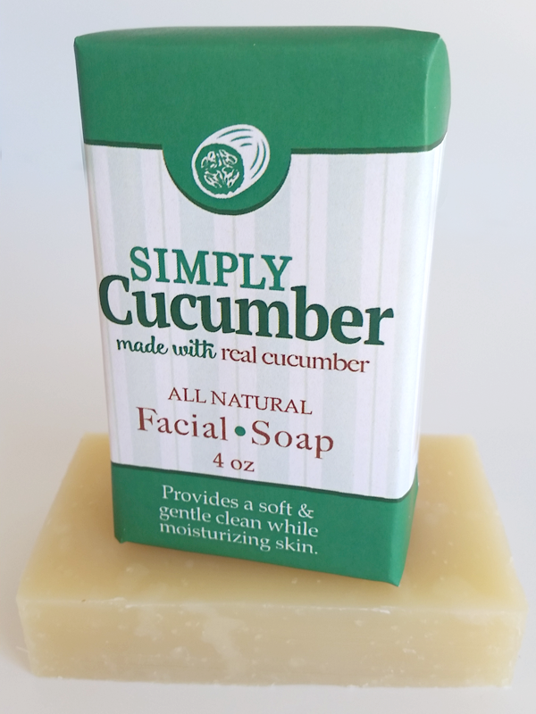 All Natural, Handmade, Simply Cucumber Soap by Amish Country Essentials. 3.5oz