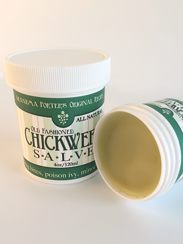 All Natural, Handmade, Chickweed Salve by Amish Country Essentials. 2oz