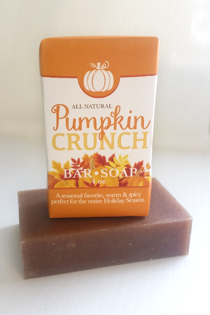 All Natural, Handmade, Pumpkin Crunch Soap by Amish Country Essentials. 3.5oz
