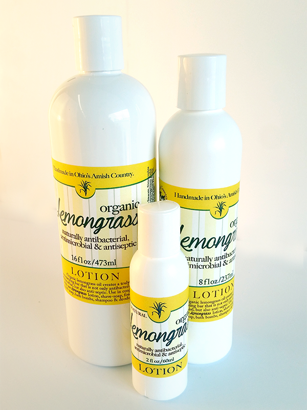 All Natural Lemongrass lotion
