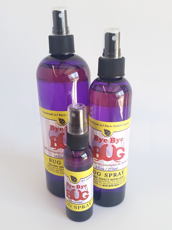 All Natural, Handmade, Bye Bye Bug Spray by Amish Country Essentials