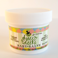 All Natural, Handmade, Sweet Cheeks Baby Salve by Amish Country Essentials. 2oz