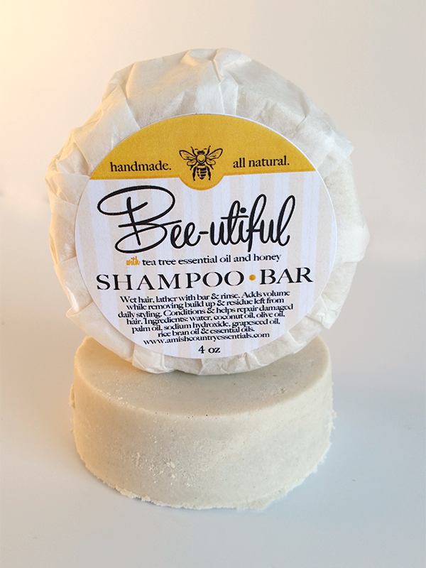 All Natural, Handmade, Bee-Utiful Shampoo Bar by Amish Country Essentials