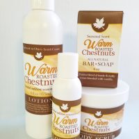 Warm Roasted Chestnuts, All Natural Handmade Skincare from Amish Country