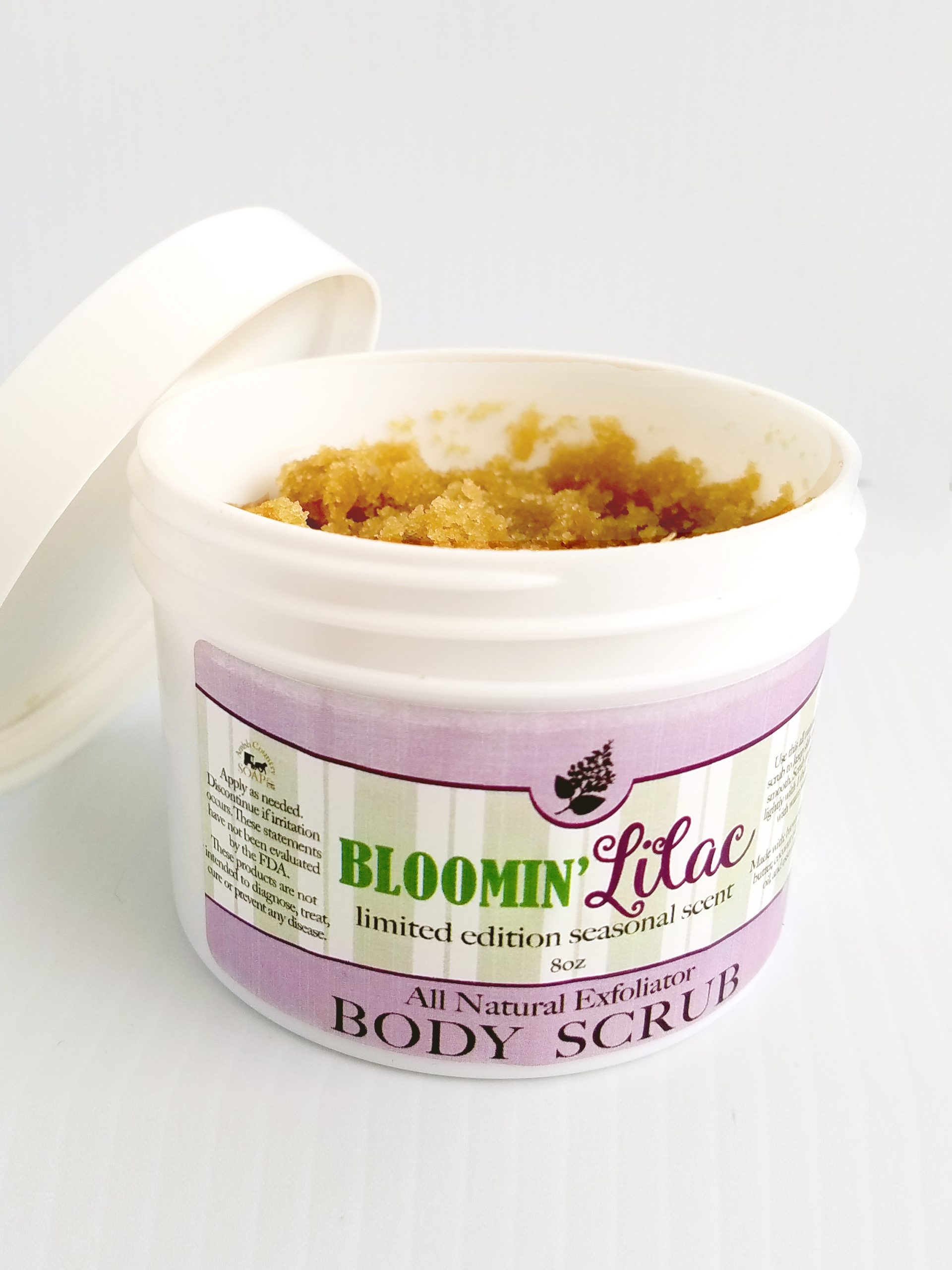 All Natural, Handmade, Bloomin Lilac scrub by Amish Country Soap Co